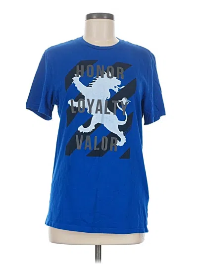 Pre-owned Express Short Sleeve T-shirt In Blue