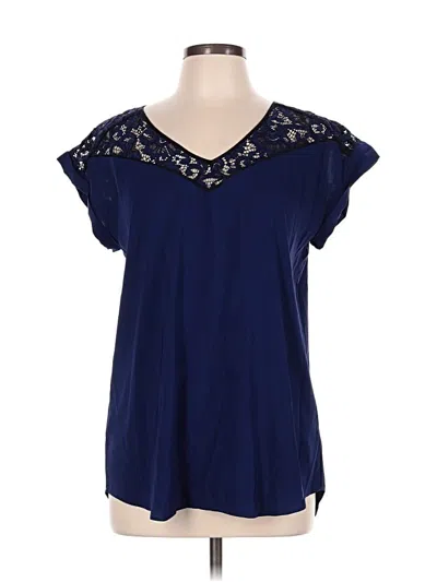 Pre-owned Express Short Sleeve T-shirt In Blue