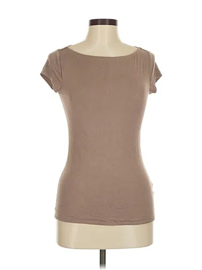 Pre-owned Express Short Sleeve T-shirt In Brown