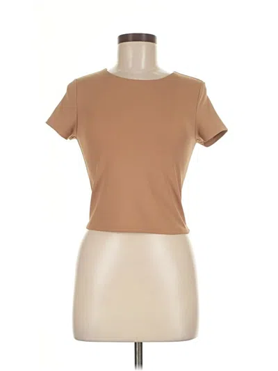 Pre-owned Express Short Sleeve T-shirt In Brown