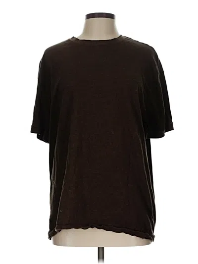 Pre-owned Express Short Sleeve T-shirt In Brown