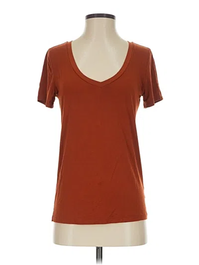 Pre-owned Express Short Sleeve T-shirt In Brown