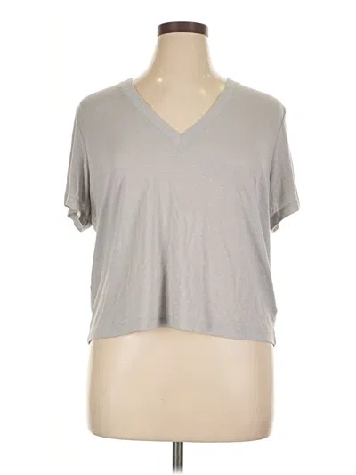 Pre-owned Express Short Sleeve T-shirt In Gray