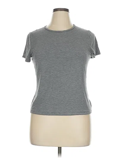 Pre-owned Express Short Sleeve T-shirt In Gray