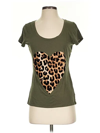Pre-owned Express Short Sleeve T-shirt In Green