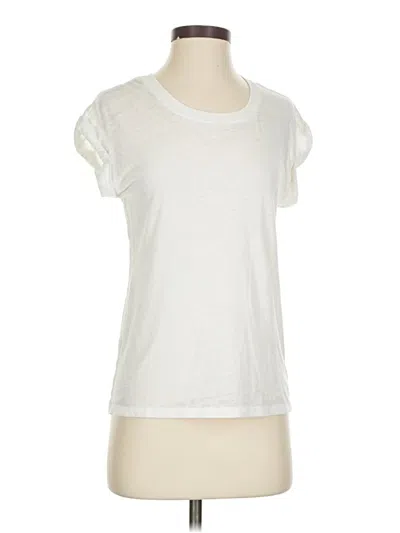 Pre-owned Express Short Sleeve T-shirt In Ivory