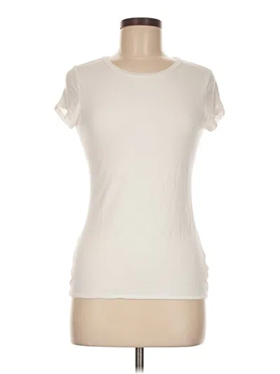 Pre-owned Express Short Sleeve T-shirt In Ivory