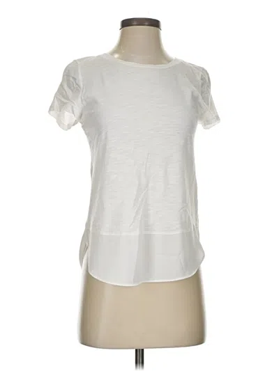 Pre-owned Express Short Sleeve T-shirt In Ivory