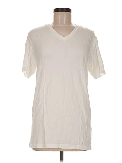 Pre-owned Express Short Sleeve T-shirt In Ivory