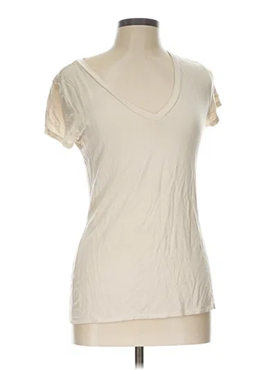 Pre-owned Express Short Sleeve T-shirt In Ivory