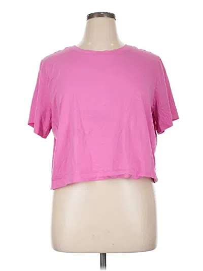 Pre-owned Express Short Sleeve T-shirt In Pink