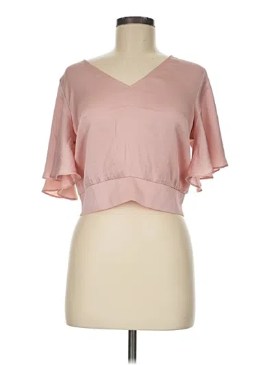 Pre-owned Express Short Sleeve T-shirt In Pink