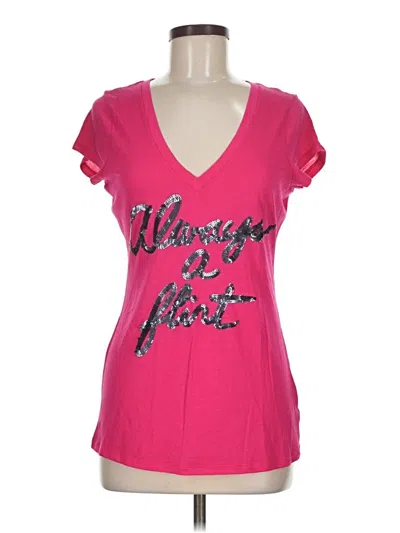 Pre-owned Express Short Sleeve T-shirt In Pink