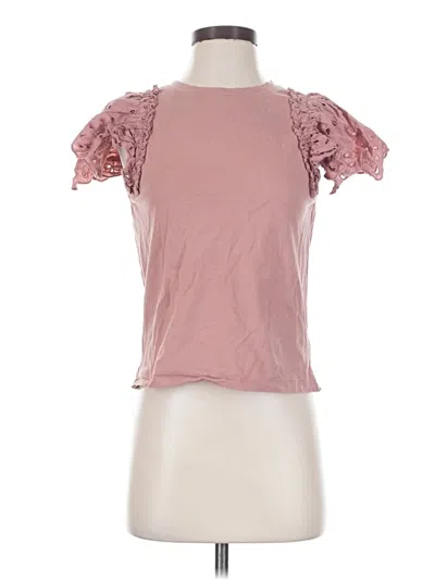 Pre-owned Express Short Sleeve T-shirt In Pink