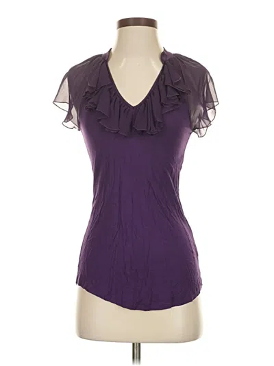 Pre-owned Express Short Sleeve T-shirt In Purple