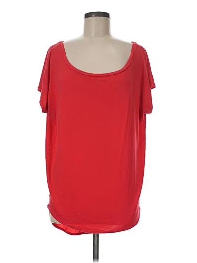 Pre-owned Express Short Sleeve T-shirt In Red