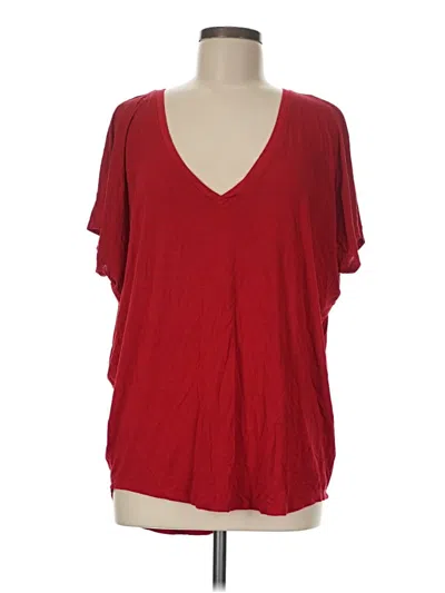 Pre-owned Express Short Sleeve T-shirt In Red