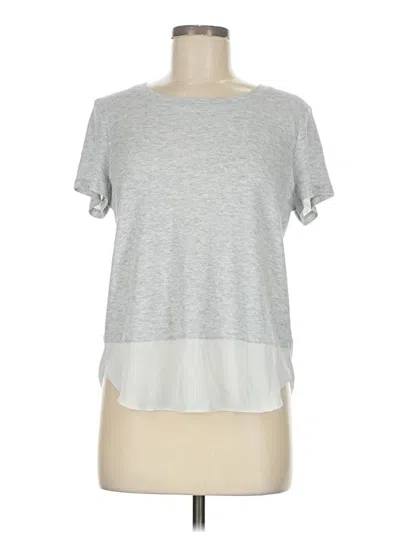 Pre-owned Express Short Sleeve T-shirt In Silver