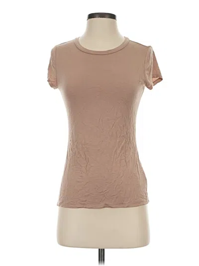 Pre-owned Express Short Sleeve T-shirt In Tan