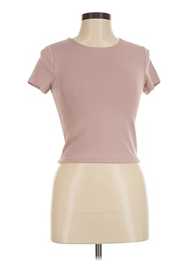 Pre-owned Express Short Sleeve T-shirt In Tan