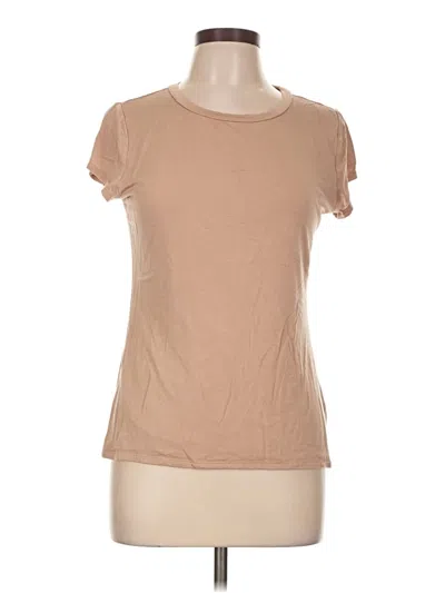 Pre-owned Express Short Sleeve T-shirt In Tan