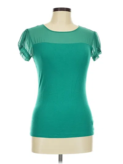 Pre-owned Express Short Sleeve T-shirt In Teal