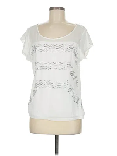 Pre-owned Express Short Sleeve T-shirt In White