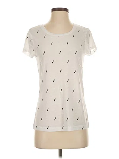 Pre-owned Express Short Sleeve T-shirt In White