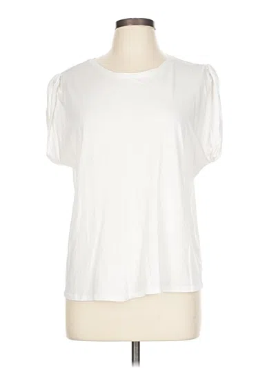 Pre-owned Express Short Sleeve T-shirt In White