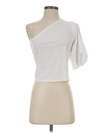 Pre-owned Express Short Sleeve T-shirt In White