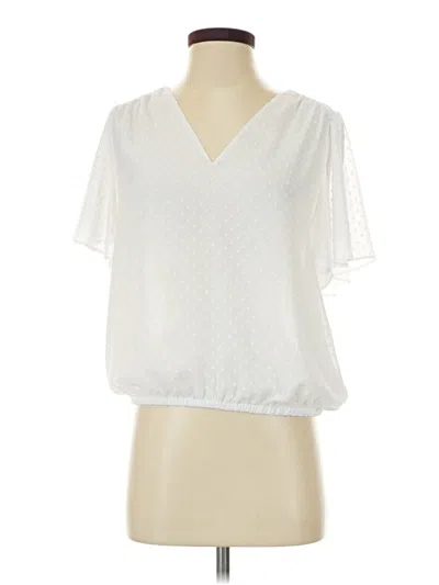 Pre-owned Express Short Sleeve T-shirt In White