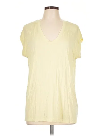 Pre-owned Express Short Sleeve T-shirt In Yellow