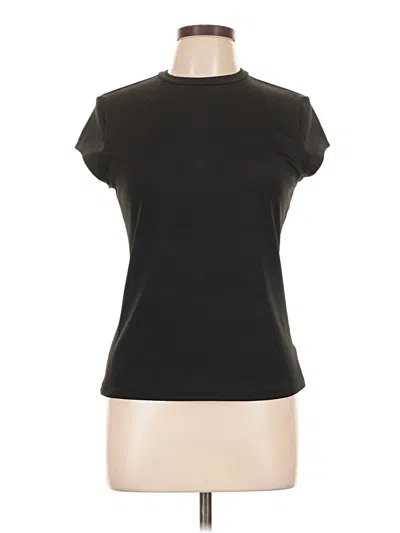 Pre-owned Express Short Sleeve Turtleneck In Black