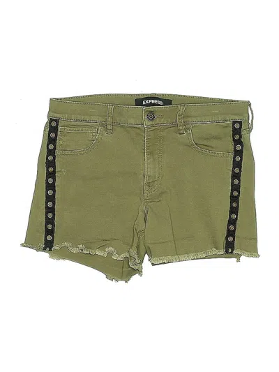 Pre-owned Express Shorts In Green