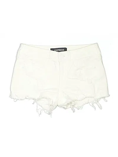 Pre-owned Express Shorts In Ivory