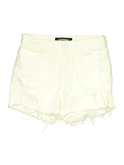 Pre-owned Express Shorts In Ivory