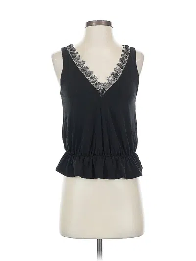 Pre-owned Express Sleeveless Blouse In Black