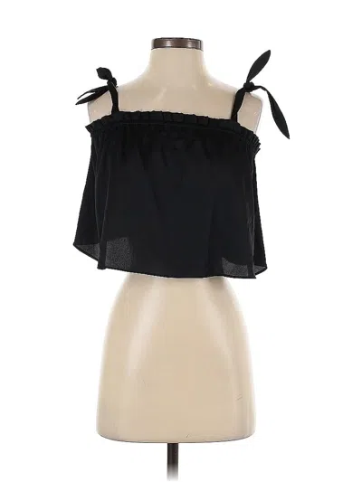 Pre-owned Express Sleeveless Blouse In Black