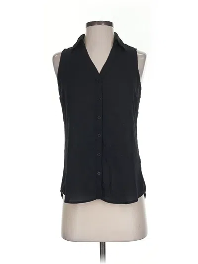 Pre-owned Express Sleeveless Blouse In Black