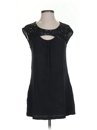 Pre-owned Express Sleeveless Blouse In Black