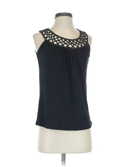 Pre-owned Express Sleeveless Blouse In Black