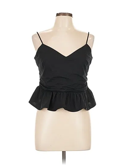 Pre-owned Express Sleeveless Blouse In Black