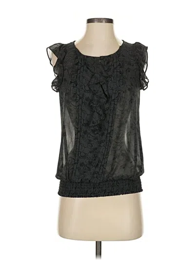 Pre-owned Express Sleeveless Blouse In Black