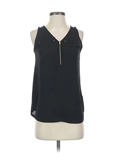 Pre-owned Express Sleeveless Blouse In Black