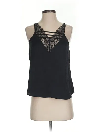 Pre-owned Express Sleeveless Blouse In Black