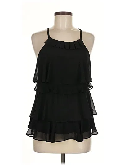 Pre-owned Express Sleeveless Blouse In Black