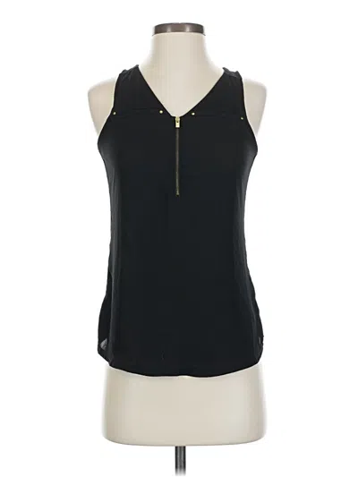 Pre-owned Express Sleeveless Blouse In Black