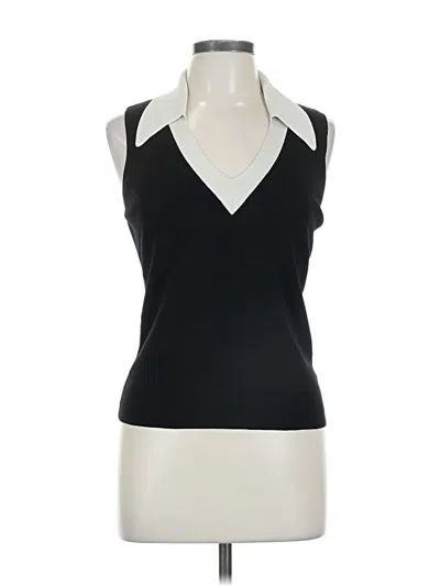 Pre-owned Express Sleeveless Blouse In Black