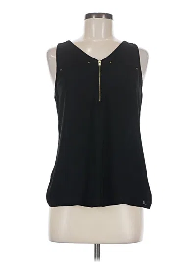 Pre-owned Express Sleeveless Blouse In Black