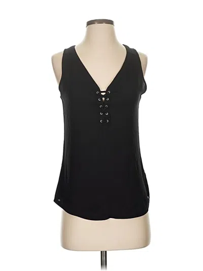 Pre-owned Express Sleeveless Blouse In Black